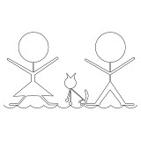 stick family border 008